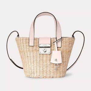 Ralph Lauren Straw Mini Reese Tote